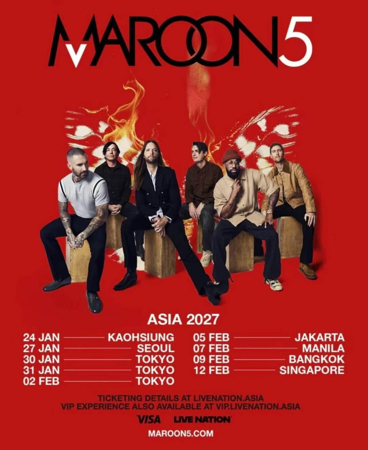 Maroon 5巡演东京站