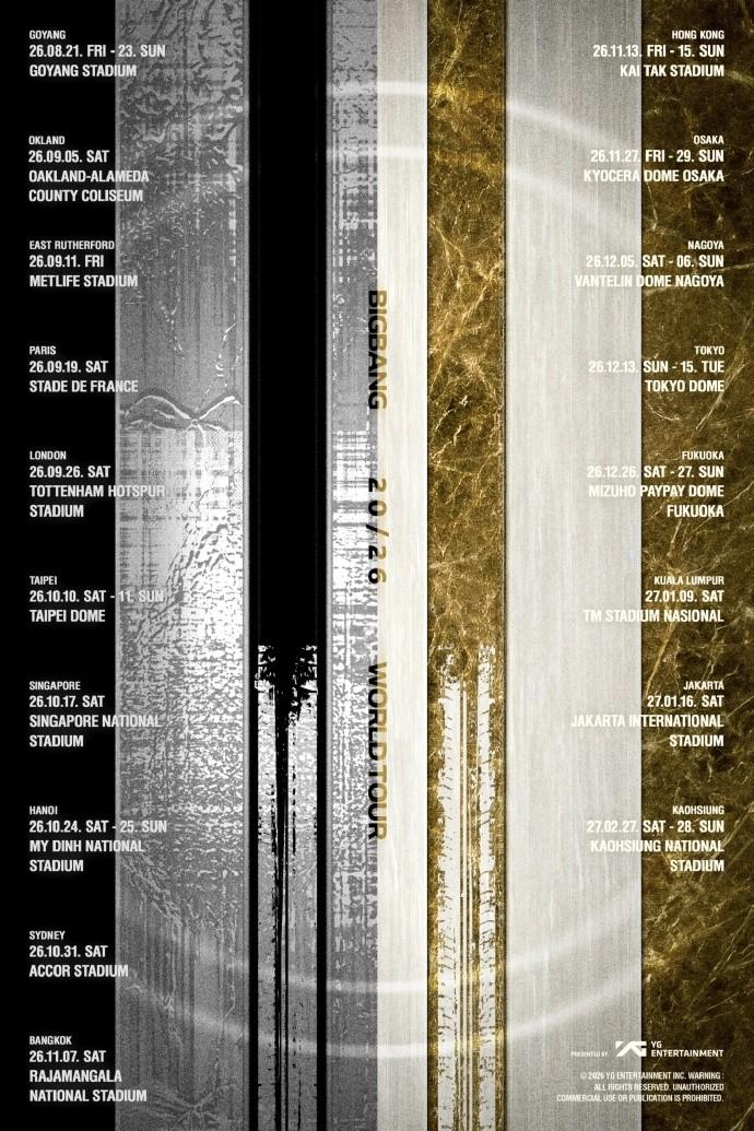 BIGBANG 2026 世界巡演名古屋站
