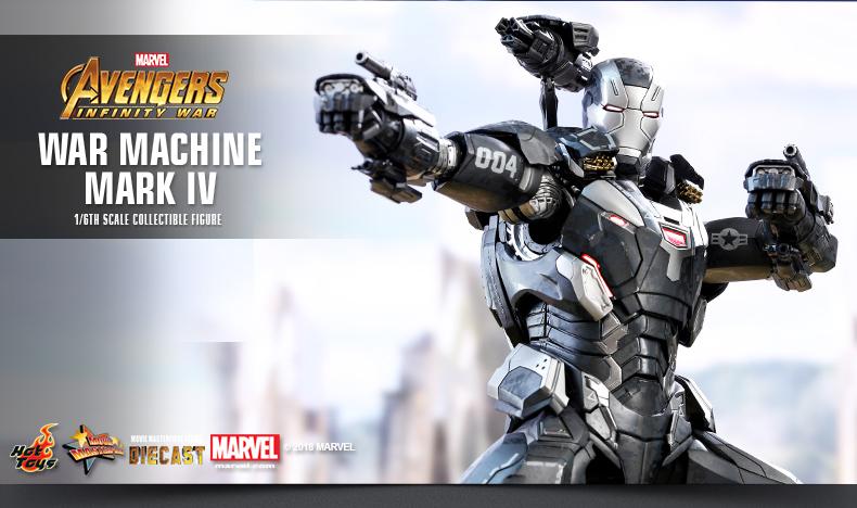 Hottoys 漫威复仇者联盟3钢铁侠战争机器MK5 压铸合金1/6 MMS499D26