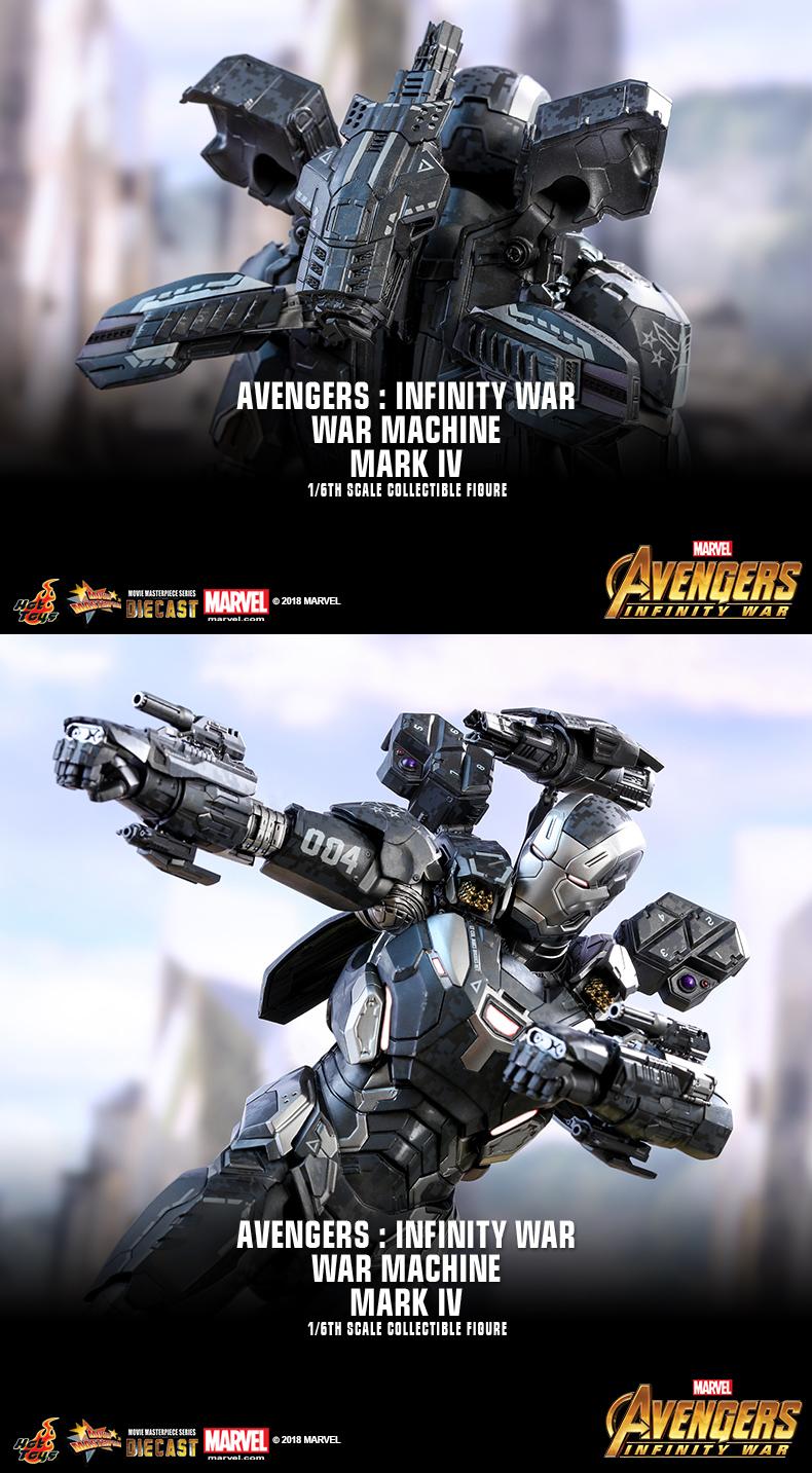 Hottoys 漫威复仇者联盟3钢铁侠战争机器MK5 压铸合金1/6 MMS499D26