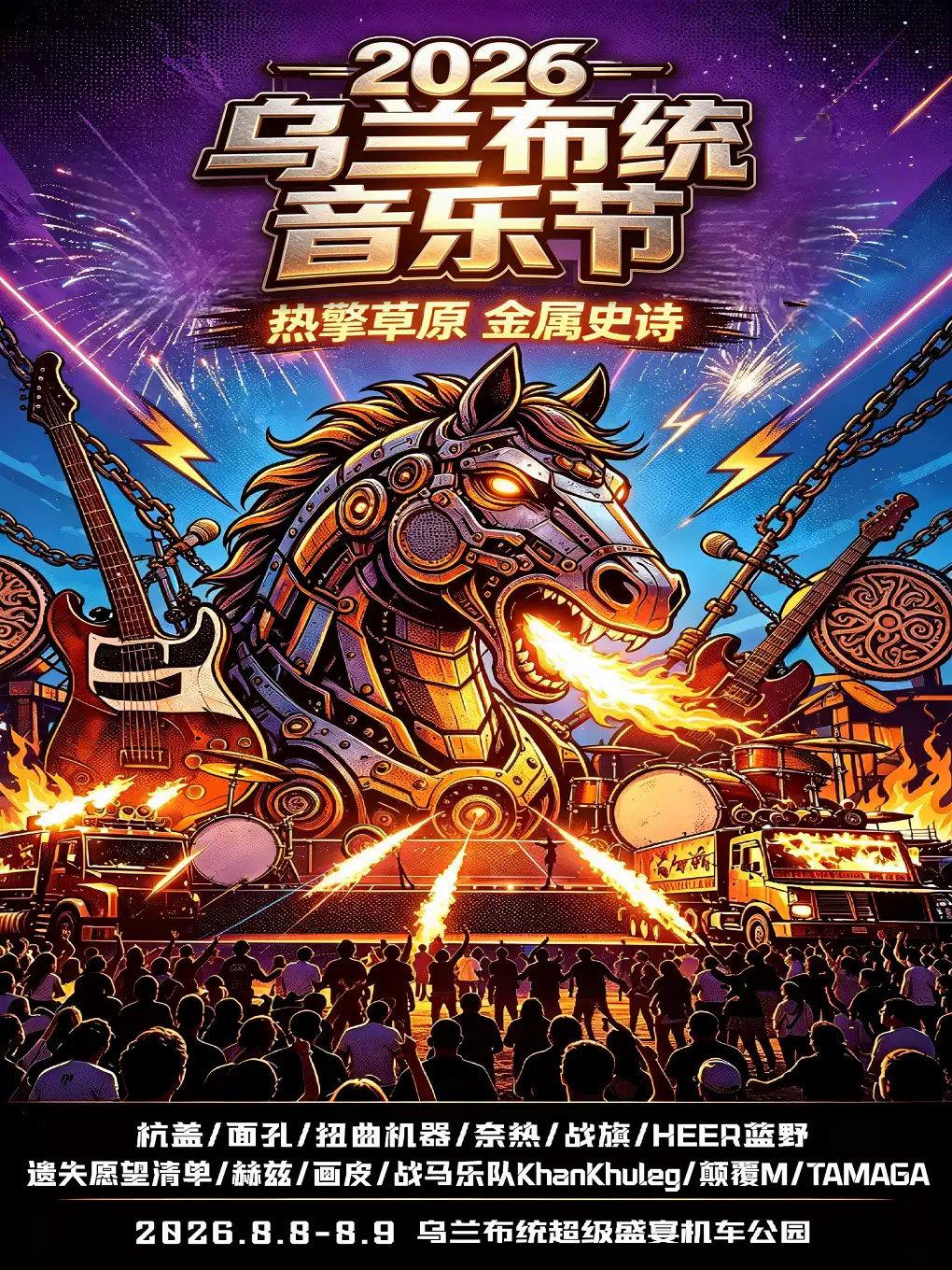 2026乌兰布统音乐节赤峰站