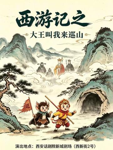 合家欢儿童剧《西游记之大王叫我来巡山》西安站
