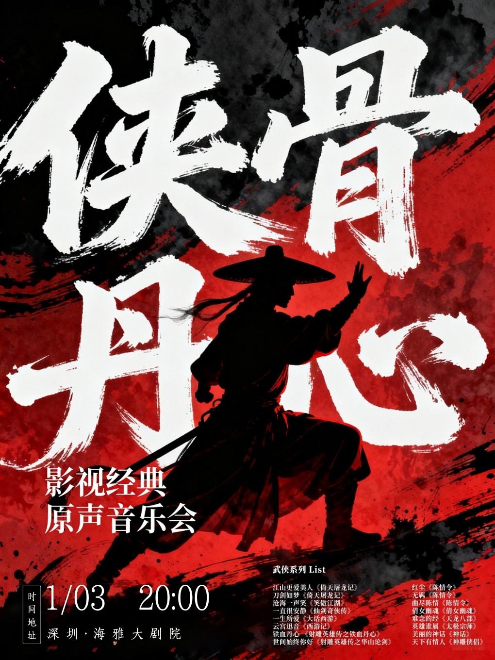 《侠骨丹心》影视经典原声音乐会深圳站