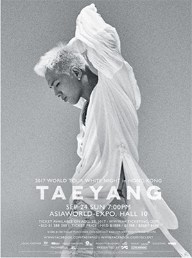 TAEYANG "White Night" World Tour 2017 香港站