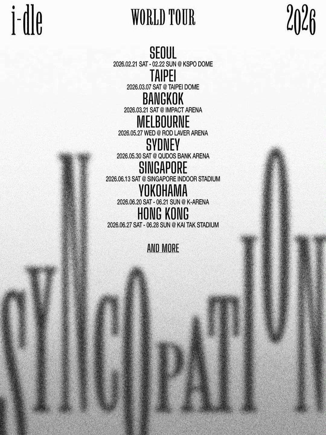 [预定金]i-dle演唱会中国香港站