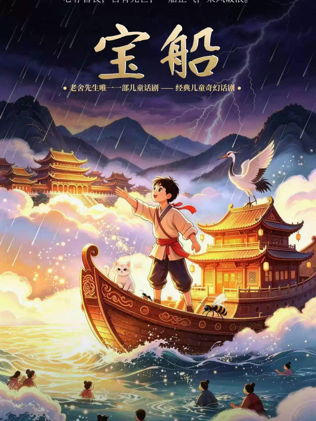 老舍先生唯 一一部儿童剧《宝船》西安站