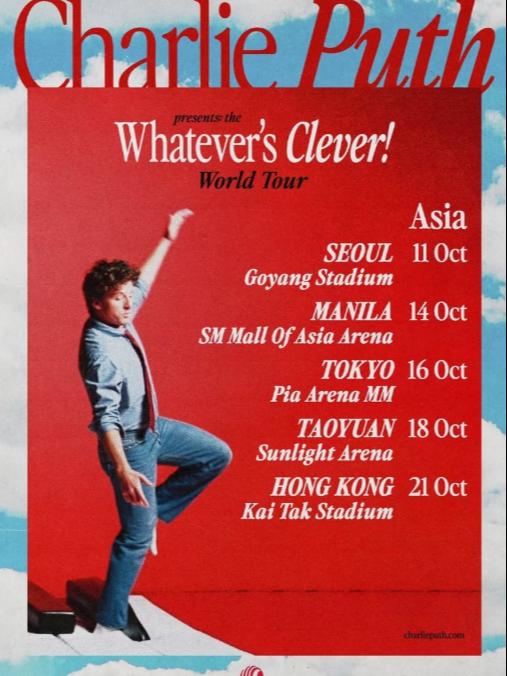 Charlie Puth巡演香港站