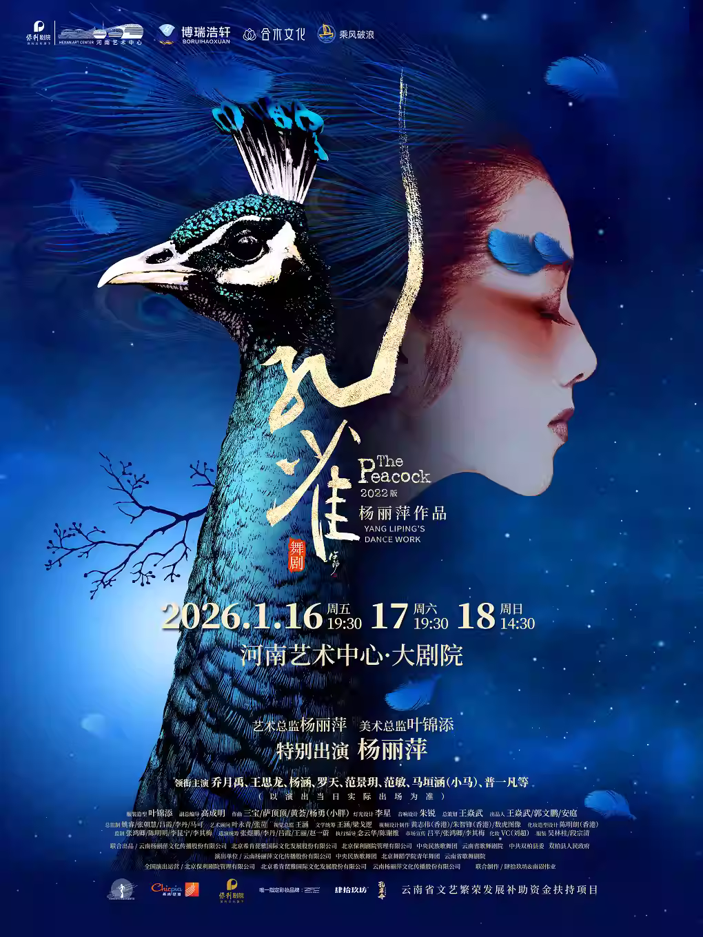 杨丽萍作品2022版舞剧《孔雀》郑州站