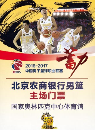 2016-17赛季CBA联赛北京农商银行男篮主场门票