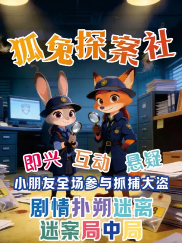 《狐兔侦探社》儿童亲子喜剧北京站
