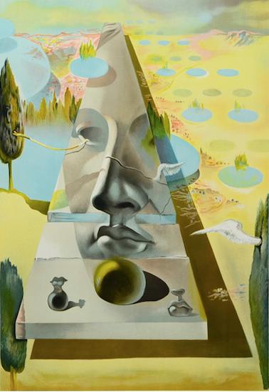 Apparition of the Face of Aphrodite of Knidos in a Landscape｜阿芙洛狄特之幻影｜64 x 93cm｜版画｜1987.png