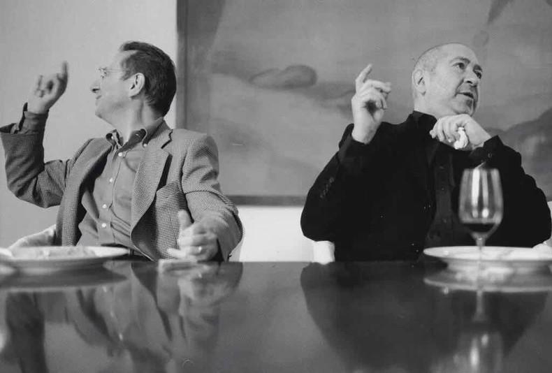 让-于贝尔·马尔丹(左)与克里斯蒂安·波尔坦斯基(右),照片 © Benjamin Katz