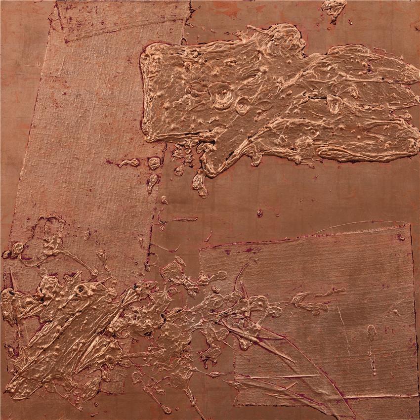 《问》／120x120cm／木板 麻布 箔／2017.jpg